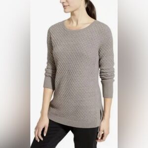 Athleta Taupe Crew Neck Sweater
